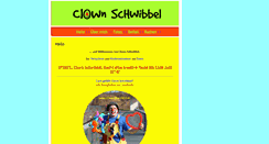 Desktop Screenshot of clown-schwibbel.de