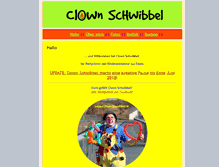 Tablet Screenshot of clown-schwibbel.de